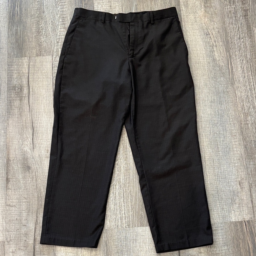 Kenneth Cole Reaction Men's Sleek Black Dress Pants 34x29